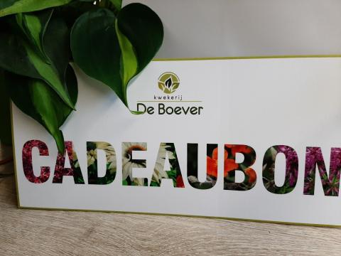 Cadeaubon (bedrag doorgeven bij bericht)